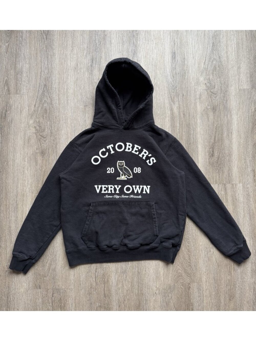 Rare Vintage Y2K OVO Octobers Very Own Drake Hip Hop Rap Streetwear Black Hoodie